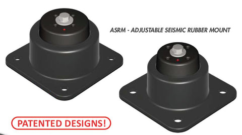 ADJ SEISMIC RUBBER FEET, DOT 70D-STRUT WEIHT RATING 204KG