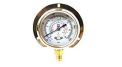 BLUE COMPOUND GAUGE, 63MM,  OIL FILLLED . 1/4" SAE BOTTOM CONNECTION. REFRIGERANTS R22, R134A, R404A. -30 TO 500PSI