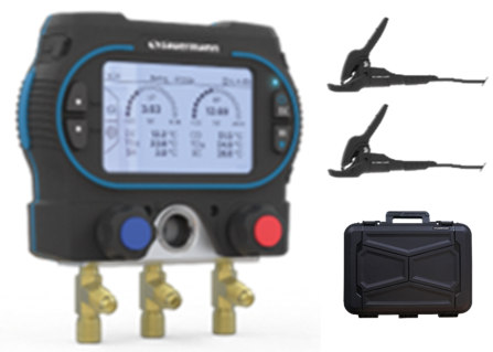 SAUERMANN Si-RM350 2-WAY DIGITAL REFRIGERANT MANIFOLD KIT 1