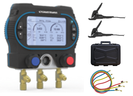 SAUERMANN Si-RM350 2-WAY DIGITAL REFRIGERANT MANIFOLD KIT 2