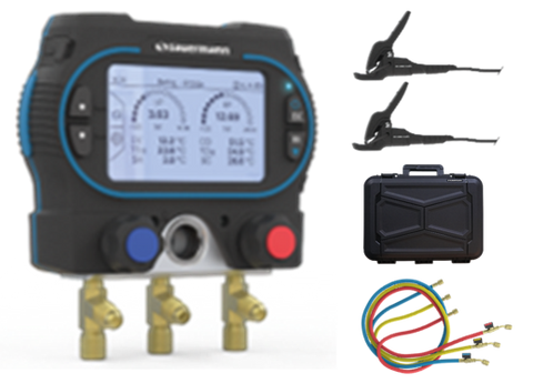 SAUERMANN Si-RM350 2-WAY DIGITAL REFRIGERANT MANIFOLD KIT 2
