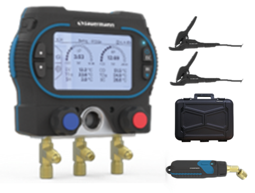 SAUERMANN Si-RM350 2-WAY DIGITAL REFRIGERANT MANIFOLD KIT 5
