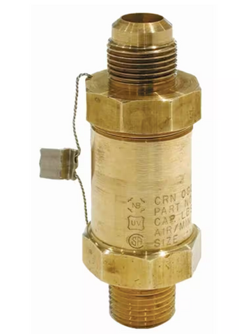 PRESSURE RELIEF VALVE 1/4 NPT x 3/8 MSAE