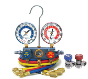 CPS PRO-SET® VORTECH  AUTOMOTIVE VORTECH MANIFOLD - 1/2"ACME R-134a GAUGES W- 6' HOSES & COUPLERS