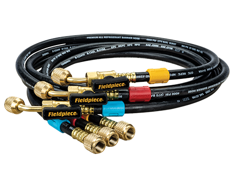 FIELDPIECE SET OF 3 X 5FT 1/4" TO 5/16" WITH BALL VALVES