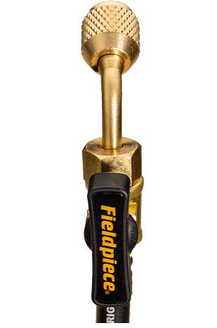 FIELDPIECE 1/4" SINGLE HOSE W/BVLVE