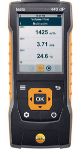 TESTO 440 AIR VELOCITY & IAQ MEASURING INSTRUMENT INCL. DIFFERNTIAL PRESSURE