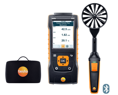 TESTO 440 100MM VANE KIT WITH BLUETOOTH®