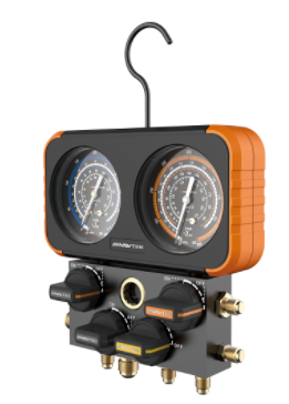 NAVTEK MANIFOLD GAUGE, 4-VALVE - R22/404/410