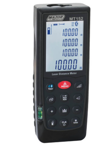 MAJOR TECH PROFESSIONAL 100M LASER DISTANCE METER WITH BLUETOOTH