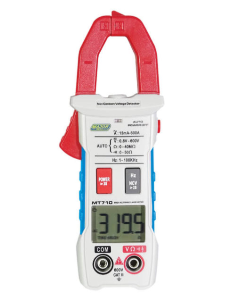 MAJOR TECH 600A AC TRMS SMART CLAMP MULTIMETER - Ø25MM CLAMP