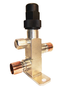 1/4 MSAE X 1/4 MSAE CAPPED LINE VALVE - STEEL PLATED