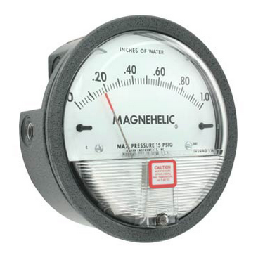 DWYER MAGNEHELIC DIFFERENTIAL PRESSURE GAUGE 2000-250PA